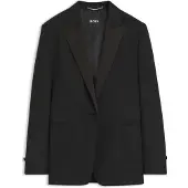 BOSS Regular-fit tuxedo blazer in virgin wool