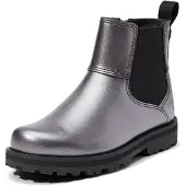 Timberland unisex för barn. TB0A6BJJANO1 Chelsea-boots i skinn Courma Kid silver (22), Hud, Karta, Zip, Casual, barnmode