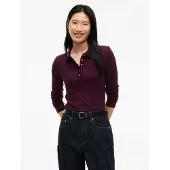 Tommy Hilfiger Slim Fit Ribbed Long Sleeve Polo Shirt
