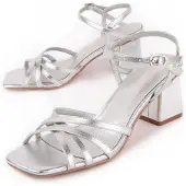 Montevita Högklackad Sandal Trea7 Silver