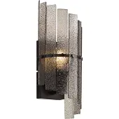QAZQA Design vägglampa svart med rökglas - Versailles