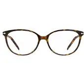 BOSS Havana-acetate optical frames with gold-tone trims