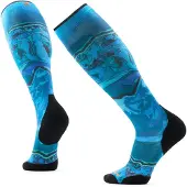 Smartwool Ski Targeted Cushion Storm Peak Print Otc Strumpor