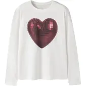 Name it Tröja - NkfVotea - Cloud Dansare/Disco Heart - - 11-12 år (146-152) - Tröja