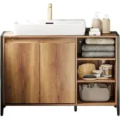 SoBuy Handfatsskåp Ljusbrun 90x30x60 cm