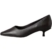 Calvin Klein Leather Kitten Heel Pumps