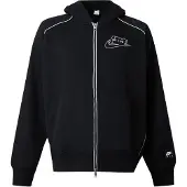 Nike Sweatjacka 'AIR' svart / vit