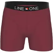 Line One Boxershorts 'Herren Boxershorts aus Baumwolle' mörkröd