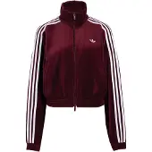 Adidas Originals Pleated Velour Track Sweatshirt Med Dragkedja