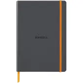 Rhodia Anteckningsbok Soft A5 Titanium Dotted Rhodiarama