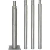 LED line Belysningsstolpe, prefabricerad, 4 m, grå