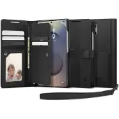 Spigen Wallet S, Plånbok, Samsung, Galaxy S25 Ultra, 17,5 cm (6.9"), Svart