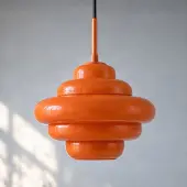 LUCANDE Taklampa , Leilani, dimbara, Orange, Vardagsrum, Glas, Design