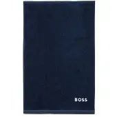 BOSS Cotton bath sheet with contrast embroidered logo