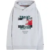 Tommy Hilfiger Graffiti Logo Graphic Fleece Hoody