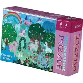 Crocodile Creek Unicorn Chispeante Pussel 50 Bitar