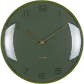 Karlsson väggklocka Fuerte Dome luxury green KA6084DG