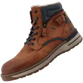 Mustang Boots med snörning karamell / svart