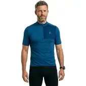 Loeffler Skys Block Mid Half Zip Korta ärmar Cykeltröja