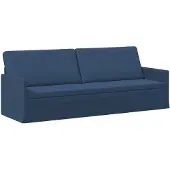 vidaXL 3-sitssoffa Blå 220 x 81 x 82 cm Tyg