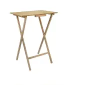 Wellhome Rektangulärt Sidobord Med Oljefinish 48x35x64 Cm