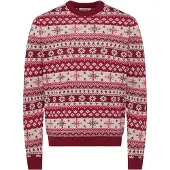 Only & Sons Tröja 'ONSX-MAS 2' kräm / rubinröd / cranberry
