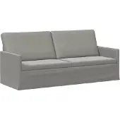 vidaXL 3-sitssoffa Ljusgrå 190 x 81 x 82 cm Sammet (V)
