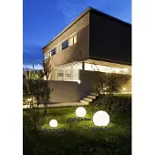 Euluna Kulformad lampa Cumulus M, Ø 45 cm, vit, plast, IP44, E27 Nowodvorski Lighting, Vitt / opal, Syntetmaterial