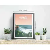 Awesome Maps Dream Spot Surf Uluwatu Affisch