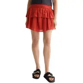 Scotch & Soda Crinkle Gauze Gathered Smocked Kort Kjol