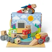 Melissa & Doug MDT BBN Blockables Vehicles GML, 2 År, 54 styck, Trä