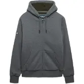 Superdry för män. M2014583A Borg Lined grå huvtröja med dragkedja (M), Casual, Bomull