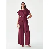 Willa Jumpsuit 'Vella' vinröd