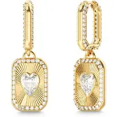 GUESS Örhängen 'CRYSTAL LOVE' guld / transparent