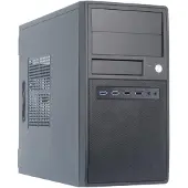 Chieftec CT-04B-350GPB - Tower - micro ATX 350 Watt Tower Datorchassi Svart Verktygsfri hårddiskinstallation