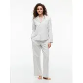 Tommy Hilfiger Underwear Pyjamas grå / off-white