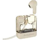 Dudao True Wireless Bluetooth-headset med laddbox och LED-logo - Beige