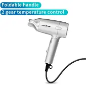 Aigostar Travel Hair Dryer 1200W Dark Gray （offine）VDE/Gale.