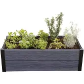 Keter upphöjd odlingslåda grafit Maple 106 x 50 x 32 cm