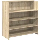 vidaXL Receptionsdisk sonoma-ek 100x50x103,5 cm konstruerat trä