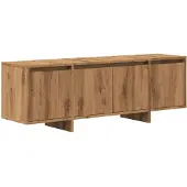 vidaXL TV-skåp hantverksmässig ek 120x30x40,5 cm träbaserat material