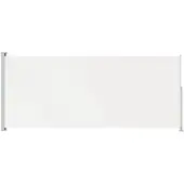 vidaXL Infällbar sidomarkis 200x500 cm gräddvit