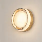 LUCANDE Vägglampa , Somber, Guld / mässing, Badrum, Glas, Modern
