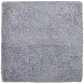 vidaXL Ryamatta med lång lugg NAVARRA ljusgrå 160x160 cm polyester