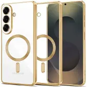 Tech-Protect Samsung Galaxy S26+ MagFlex-Skal - MagSafe-kompatibelt - Klar / Guld