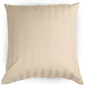 Nordstrand Kuddfodral 60x63 cm - 100% bomullssatin - Jacquardvävda sandfärgade ränder