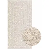 vidaXL Matta ZIZUR gräddvit 80x150 cm jutelook inomhus och utomhus