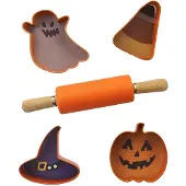 Wellhome Halloween-utstickare Set 5 Bitar