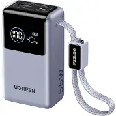 UGREEN Powerbank 10000 mAh Power Delivery 3.0 Li-Ion Silver Statusindikering