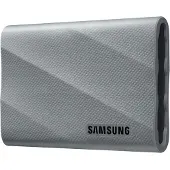 Samsung T9 MU-PK2T0G - SSD - krypterat - 2 TB - extern (portabel) - USB 3.2 Gen 2x2 (USB-C kontakt) - 256 bitars AES - grå
